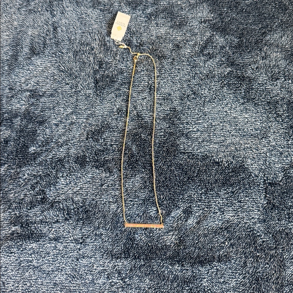 NWT Kendra Scott Gold Bar Necklace